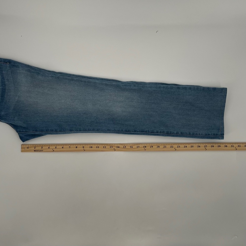 NYDJ Womens Marilyn Straight Leg Mid Rise Jeans Size 10 Blue Lift Tuck Stretch - Picture 9 of 11